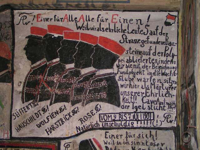 Wandmalereien im Studentenkarzer